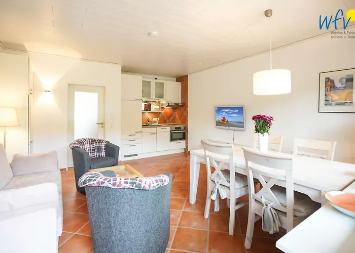 Haus Kiebitzdelle-westduenen 1 Suedstrand Duene 1 Daire Borkum